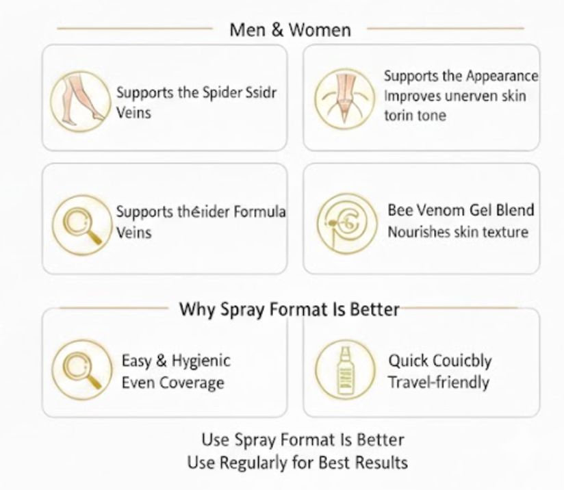 Bee Venom Spider Veins Spray Pack of 2